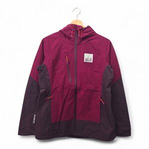 Jack Wolfskin Women’s Eagle Peak 2L Outdoor Rain Jacket Small Purple NWT